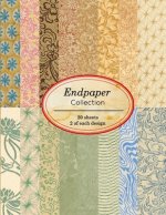 Endpaper Collection: 20 sheets of vintage endpapers for bookbinding and other paper crafting projects