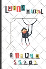 Logikrätsel Kinderspass: Ratespaß für Kinder mit kindgerechter Variante von Galgenmännchen - inkl. Alphabet Tabelle - lustiges Beschäftigungsbu