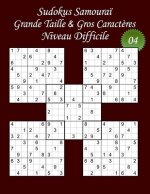 Sudokus Samoura? - Grande Taille & Gros Caract?res - Niveau Difficile - N°4: 100 Sudokus Samoura? - Format A4 (8,5' x 11') - Grands Caract?res (22 poi