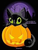 Livro para Colorir de Gatos de Halloween