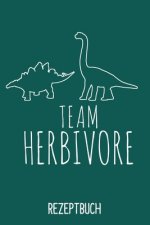 Rezeptbuch Team Herbivore: Kochbuch A5 Rezeptbuch zum selberschreiben mit Register für deine Lieblingsrezepte zum eintragen für Veganer und Vegan