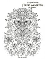 Livro para Colorir de Florais de Animais para Adultos 1