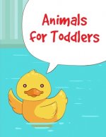 Animals For Toddlers: Super Cute Kawaii Animals Coloring Pages