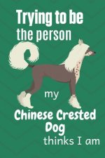 Trying to be the person my Chinese Crested Dog thinks I am: For Chinese Crested Dog Breed Fans