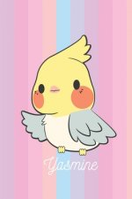 Yasmine: Oiseau Mignon: Personalisé Carnet De Notes Cadeau Ligné Pour Les Filles Et Étudiantes