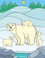 Livro para Colorir de Animais no Inverno 1 & 2