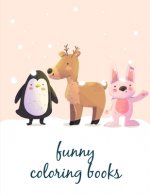 Funny Coloring Books: Baby Funny Animals and Pets Coloring Pages for boys, girls, Children