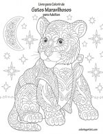 Livro para Colorir de Gatos Maravilhosos para Adultos