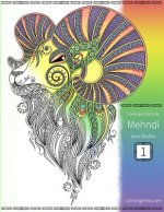 Livro para Colorir de Mehndi para Adultos