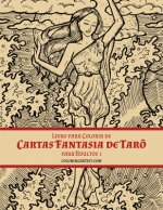 Livro para Colorir de Cartas Fantasia de Taro para Adultos 1