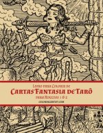 Livro para Colorir de Cartas Fantasia de Taro para Adultos 1 & 2