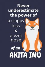 Never underestimate the power of a sloppy kiss & a wet nose of an Akita Inu: For Akita Inu Dog Fans