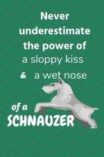 Never underestimate the power of a sloppy kiss and a wet nose of a Schnauzer: For Schnauzer Dog Fans