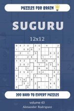 Puzzles for Brain - Suguru 200 Hard to Expert Puzzles 12x12 (volume 43)
