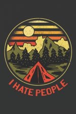 I hate people: Papgergames Hangman (6x9 Inches) with 120 Pages