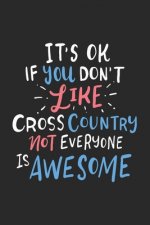 It's Ok If You Don't Like Cross Country Not Everyone Is Awesome: 120 Pages I 6x9 I Graph Paper 4x4