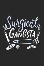 Surgical Gangsta: 120 Pages I 6x9 I Graph Paper 4x4