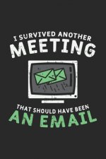 I Survived Another Meeting That Should Have Been An E-mail: 120 Pages I 6x9 I Graph Paper 5x5