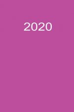 2020: Buchkalender 2020 A5 Lila