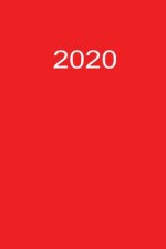 2020: Buchkalender 2020 A5 Rot