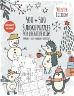 Seasons Sudoku Book for creative kids: Puzzle fun for children - Sudoku book with 500 numbers and symbol Sudokus - Difficulty very easy to difficult -