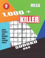 1,000 + Mega sudoku killer 8x8: Logic puzzles easy - medium - hard - extreme levels