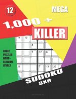 1,000 + Mega sudoku killer 8x8: Logic puzzles hard - extreme levels