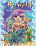 Mermaid Coloring Book for Kids Age 4-8: Cute, Adorable Mermaids Perfecty for Girls