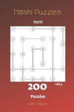 Hashi Puzzles - 200 Puzzles 11x11 vol.3