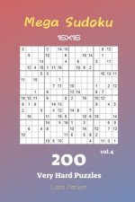 Mega Sudoku 16x16 - 200 Very Hard Puzzles vol.4
