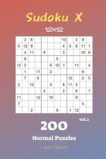 Sudoku X 12x12 - 200 Normal Puzzles vol.2