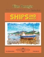 Ships and Boats Coloring Book for Adults