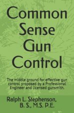 Common Sense Gun Control: The middle ground for effective gun control proposed by a Professional Engineer and former licensed gunsmith.