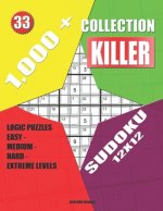 1,000 + Collection sudoku killer 12x12: Logic puzzles easy - medium - hard - extreme levels