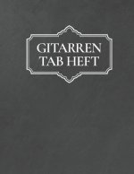 Gitarren Tab Heft: Gitarrenbuch mit leeren Tabulaturlinien und Akkorddiagrammen
