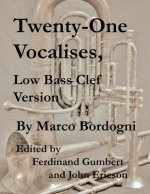 Twenty-One Vocalises, Low Bass Clef Version