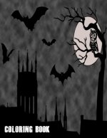 Coloring Book: Cute Halloween Book for Kids, 3-5 yr olds