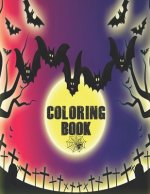 Coloring Book: Cute Halloween Book for Kids, 3-5 yr olds