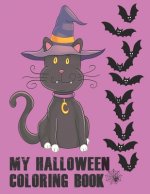 My Halloween Coloring Book: Cute Halloween Book for Kids, 3-5 yr olds