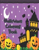 Halloween Coloring Book: Cute Halloween Book for Kids, 3-5 yr olds