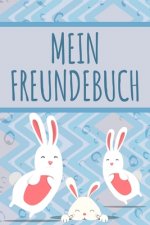 Mein Freundebuch: Tolles Freundschaftsbuch I Motiv: Kaninchen I 110 Seiten zum Ausfüllen I Format 6x9 Zoll, DIN A5 I Soft Cover matt I