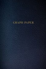 Graph Paper: Executive Style Composition Notebook - Dark Blue Leather Style, Softcover - 6 x 9 - 100 pages (Office Essentials)