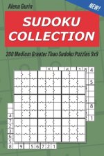 Sudoku Collection: 200 Medium Greater Than Sudoku Puzzles 9x9