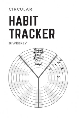 Circular Habit Tracker: A Year of Biweekly Habit Trackers