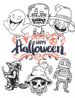 Happy Halloween: coloring book for kid