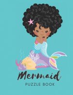 Mermaid Puzzle Book: Connect The Dots Puzzles - 30 Pages - Paperback - Made In USA - Size 8.5 x 11 - For Children