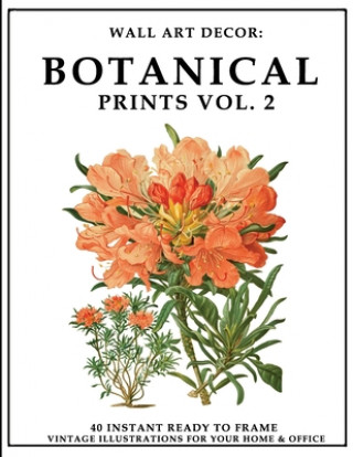 Wall Art Decor: Botanical Prints Vol. 2: 40 Instant Ready to Frame Colorful Botanical Illustration Art Prints for Your Home & Office D (P2g Solutions)