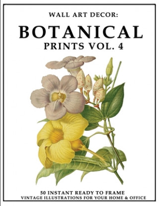 Wall Art Decor: Botanical Prints Vol. 4: 50 Instant Ready to Frame Illustration Art Prints for Your Home & Office Decor (P2g Solutions)(Miękka)