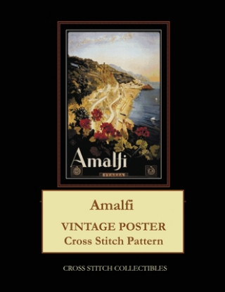 Amalfi: Vintage Poster Cross Stitch Pattern