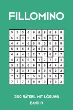 Fillomino 200 Rätsel mit Lösung Band 8: Puzzle Rätsel Heft, 10x10, 2 Rätsel pro Seite